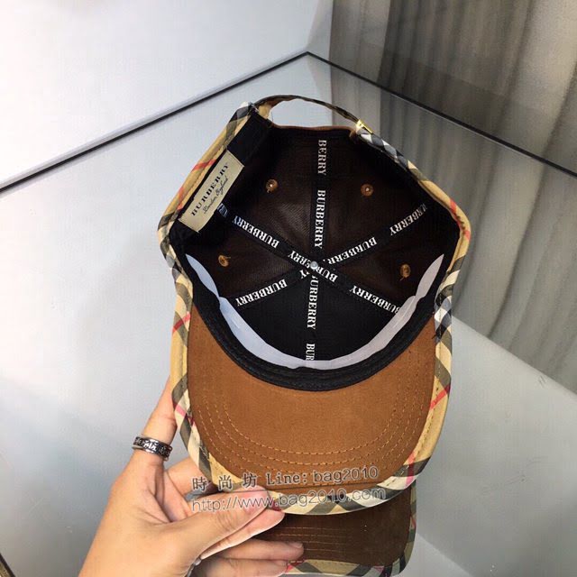 Burberry新品男士帽子 巴寶莉刺繡2021早春棒球帽鴨舌帽  mm1259